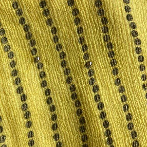 Bruuns Bazaar 100 % Silk Yellow Skirt size 8/38 - Picture 7 of 8